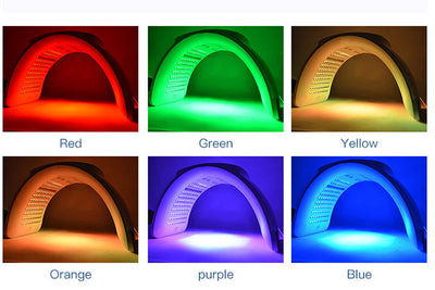 Maska do twarzy z terapią światłem czerwonym