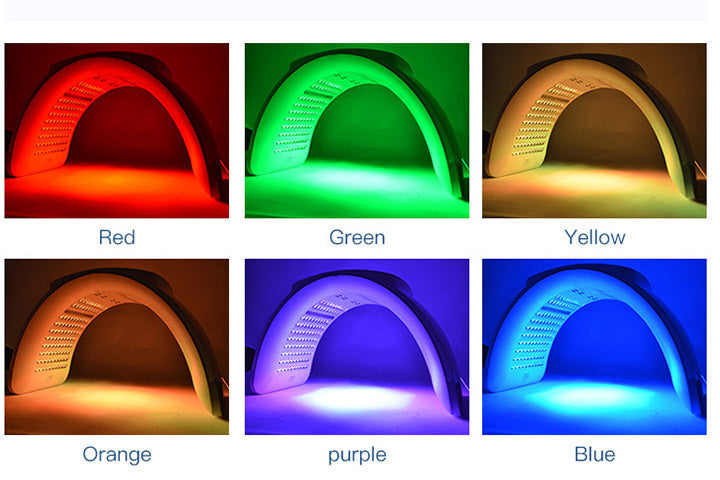 Maska do twarzy z terapią światłem czerwonym